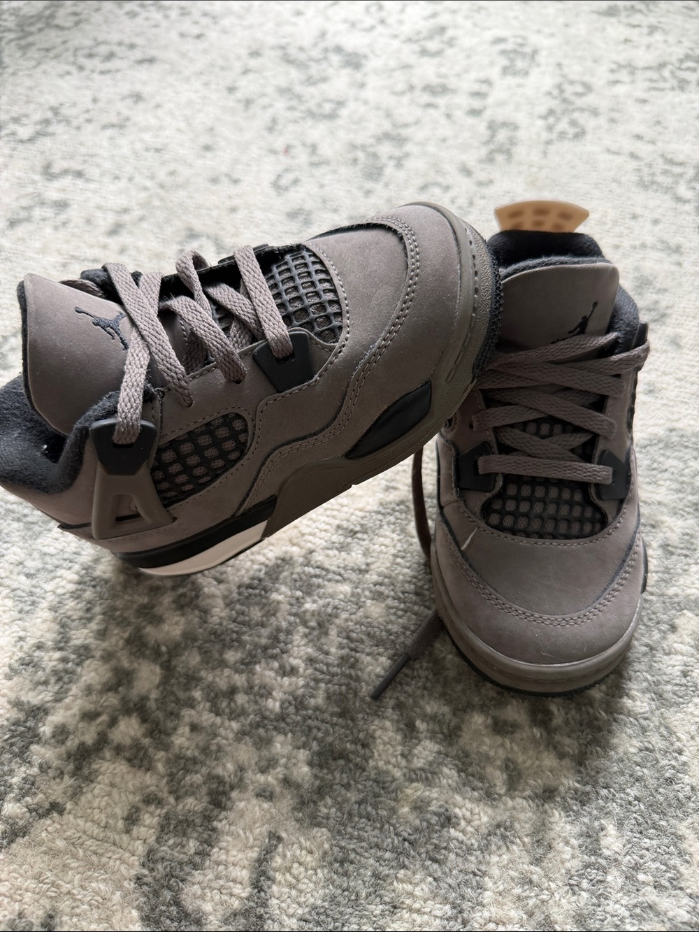 Nike Jordan toddler size 8 Grey Retro 4 Low Top Sneakers
